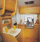 4 /5 berth motorhome interior