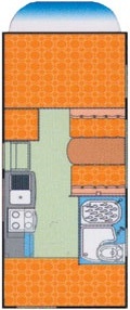 6 berth motorhome layout